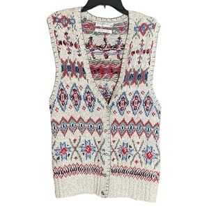 Robert Scott Ltd. Button Down Knitted by Hand Sweater Vest